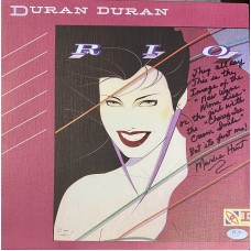 Item #0503 Marcie Hunt - Patrick Nagel Cover Model - Signed Duran Duran "Rio" LP - PSA 