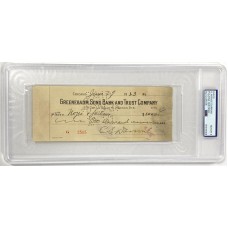 Item #0553 Clarence Darrow Signed 1923 Bank Check – PSA/DNA