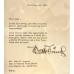 Item #0526 Walt Disney Signed 1955 Letter to Actor John Lupton – PSA Mint 9 Auto