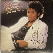Item #0528 Michael Jackson Signed Thriller LP - PSA + Photographer Inscribed 2nd LP Copy