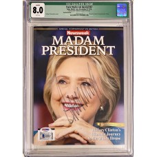 Item #0531 Donald Trump Signed 2016 Newsweek "Madam President" Special Issue - PSA
