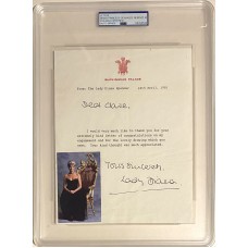 Item #0540 Princess Diana Signed 1981 Letter - Buckingham Palace Letterhead - Rare "Lady Diana" Variant - PSA 10