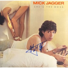 Item #0520 Mick Jagger "She’s the Boss" Signed LP – JSA