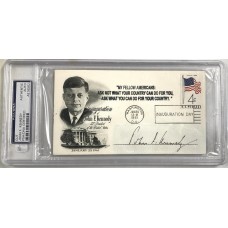Item #0509 JFK Inauguration Day FDC + Unused “Texas Welcome Dinner” Ticket - PSA