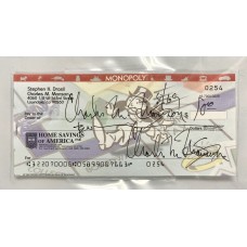 Item #0359 Charles Manson 2x Signed “8/69” Personal Check - JSA/Beckett