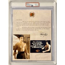 Item #0391 Bruce Lee Signed Letter - Gem Mint 10 Auto - PSA