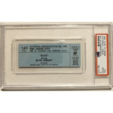Item #0401 Elvis Presley '68 Comeback Special TV Taping Ticket – PSA Gem Mint 10