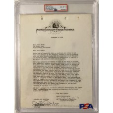 Item #0403 Greta Garbo Signed 1941 MGM Contract - PSA Gem Mint 10