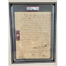 Item #0285 Thomas Edison Signed 1881 Patent Application – The Birth of the Light Bulb! - PSA/DNA SOLD