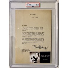 Item #0378 Walt Disney Signed Letter to the First Lady of Pakistan - Auto Grade 8 - PSA/DNA