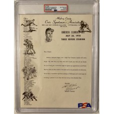 Item #0382 Roberto Clemente Signed 1970 Letter - PSA/DNA SOLD