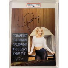 Item #0384 Taylor Swift Signed Photo – Bold Autograph in Black Marker – PSA/DNA SOLD