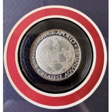 Item #0294 Apollo XIII Limited Edition Sterling Silver Coin – Flown Silver – Franklin Mint COA
