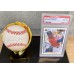 Item #0446 Michael Jordan Signed Baseball w/ JSA & 1991 Upper Deck #SP1 Card Display