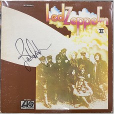 Item #0451 John Paul Jones Signed "Led Zeppelin II" LP Cover - JSA & Beckett