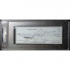 Item #0319 Madonna Ciccone - Signed 1984 “Acting lesson” Check - PSA