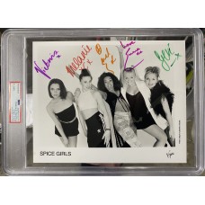 Item #0456 Spice Girls Signed 8x10 Promo Photo – All 5 Autographs, PSA/DNA Mint 9 SOLD