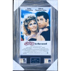 Item #0480 John Travolta & Olivia Newton-John Signed Grease Print - PSA/DNA COA SOLD