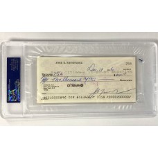 Item #0499 Jose & Mary "Kitty" Menendez Signed Checks - Menendez Brothers Murder Victims - PSA Encapsulated 