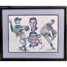 Item #0473 - Sandy Koufax Signed Lithograph - PSA/DNA