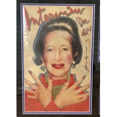 Item #0278 Andy Warhol Signed Interview Magazine Issue In Framed Display - PSA/DNA Certified