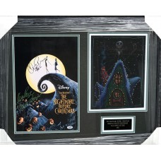 Item #0242 - Disney  1993- "The Nightmare Before Christmas" - Original Jack Skellington Concept Storyboard Art and Cast Signed Lithograph