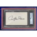 Item #0277 Christopher Reeve Signature In Framed Superman Display - Slabbed PSA NM-MT 8