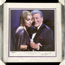 Item #0276 Tony Bennett & Lady Gaga Signed Print From "Cheek to Cheek Live!" – PSA/DNA Certified