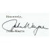 Item # 0119 - John Wayne - Signed 1972 Letter - PSA