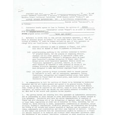 Item # 0169 - Robin Williams - Signed (2x) Contract for "Mork & Mindy" (PSA) SOLD!