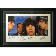 Item # 0202 - The Rolling Stones - (4x) Signed Lithograph - PSA
