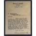 Item # 0175 - Roscoe C. Arbuckle - Signed 1923 Letter - PSA