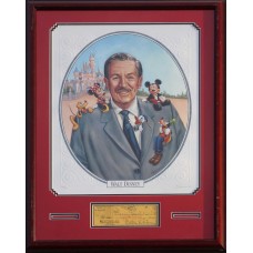 Item # 0218 - Walt Disney - Signed Personal Check - PSA