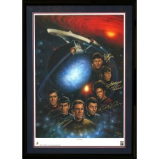 Item # 0188 - Star Trek - "First Family" Signed Lithograph - PSA - SOLD
