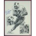 Item # 0151 - Original Art By NFL Hall Of Fame Artist Michael Mellett Signed By O.J Simpson - PSA/DNA